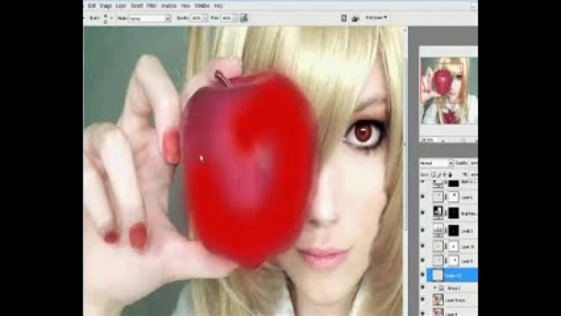 Amane misa cosplay photoshop makeover
