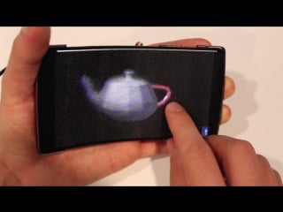 Holoflex holographic, flexible smartphone projects princess leia into the palm of your hand