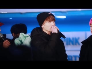 [fancam] 170124 jungkook's aegyo (bts) @ global v live top10 v truck