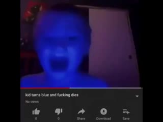 Porn turns blue and fu*cking dies