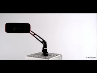 Motorcycle mirrors classicmx adjustable sportsbike with glossy black mirror base kiwav