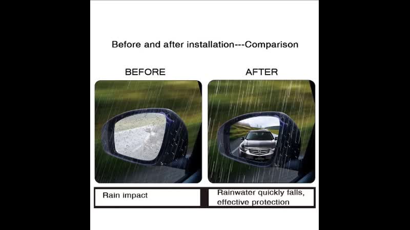 Pokpro pet + nano покрытие, 4 шт , автомобильное зеркало заднего вида, боковое стекло