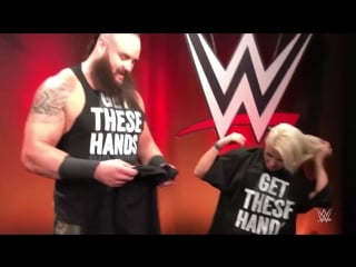 Alexa bliss braun strowman exchange shirts (funny)