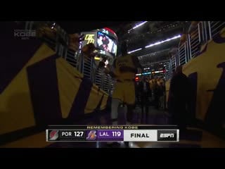 Dame on honoring kobe and dropping 48 pts “the one thing that we know for sure we had in common with kobe the love of this gam