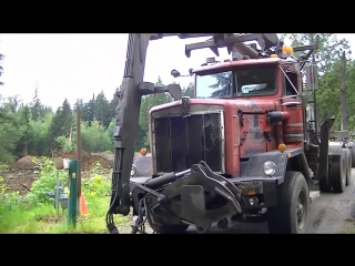 Kenworth c500 self loading logging truck part 1