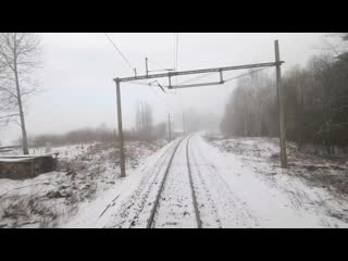 Train drivers view scooter to depot and hauling from oslo to ål 0001