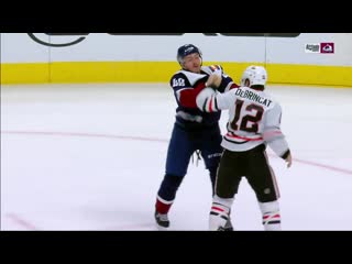 Alex debrincat and samuel girard exchange blows in rare fight