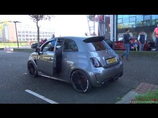 Insane 330hp stage 4 abarth 595 w capristo exhaust loud bangs accelerations