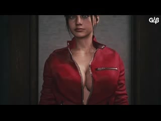 Resident evil 2 clare and monster