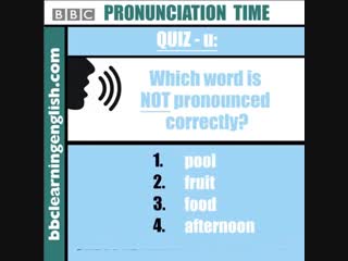 How does /uuu/ sound? listen and identify which word is pronounced incorrectly ⠀