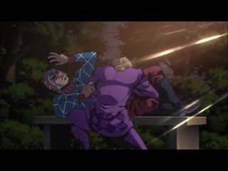 Jjba джорно "лечит" мисту