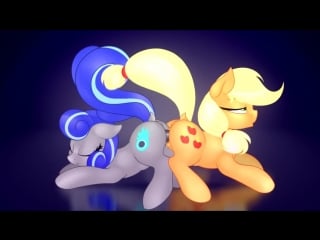 1780276 explicit artist colon eqamrd applejack oc oc colon blue+baton abdominal+bulge animated canon+x+oc dildo doubleheaded+di