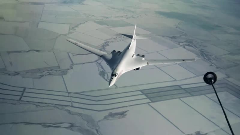 Дозапраа в воздухе стратегического ракетоносца ту 160