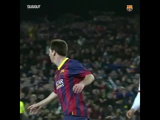 Check out this incredible chip from leo messi, ahead of our @laligaen clash against rayo vallecano on @dugout mp4