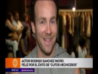 Actor rodrigo sanchez patiño feliz por el exito de ojitos hechiceros