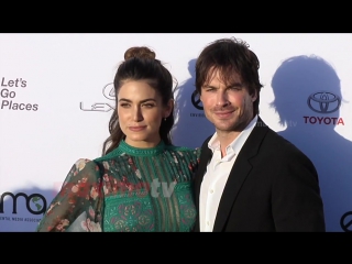 Nikki reed and ian somerhalder emas 27th annual awards gala green carpet