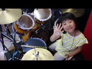 Immigrant song led zeppelin ⁄7year old drummer “yoyoka “ レッド・ツェッペリン『移民の歌』 7歳女子ドラマーが叩いてみた