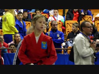 Bobrova (rus) vs fedorchenko (ukr) world cadets sambo championships 2018