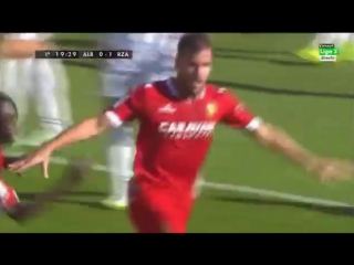 Alfredo ortuño goal 0 2 albacete balompié vs real zaragoza