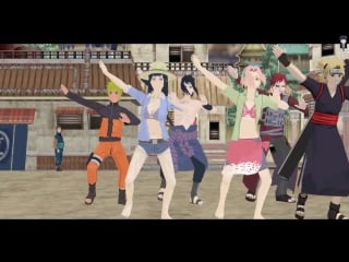 Mmd [sasuke sakura naruto hinata gaara temari kakashi] little apple
