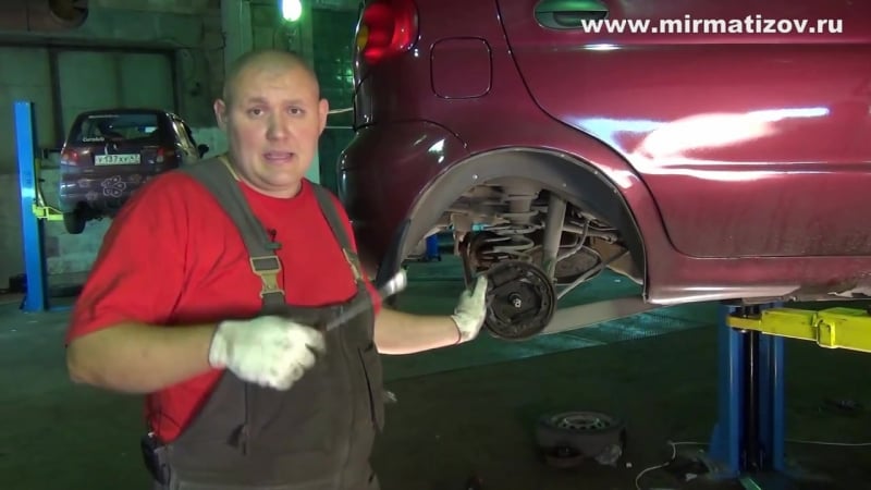 Matiz задние тормоза матиз общее устройство
