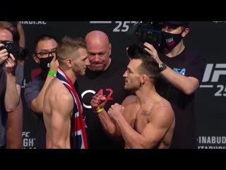 Дэн хукер vs майкл чендлер церемония взвешивания ufc 257