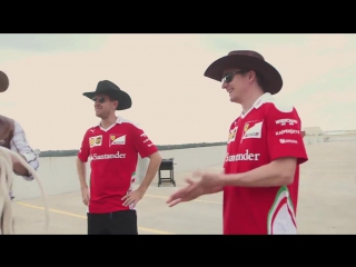 F1 2016 us gp sebastian vettel and kimi raikkonen the new sheriffs from austin!