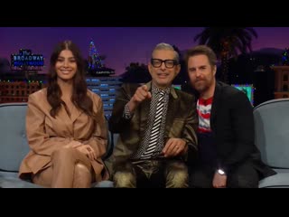 Camila morrone, sam rockwell and jeff goldblum