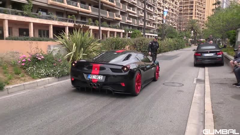 Police vs supercars in monaco!
