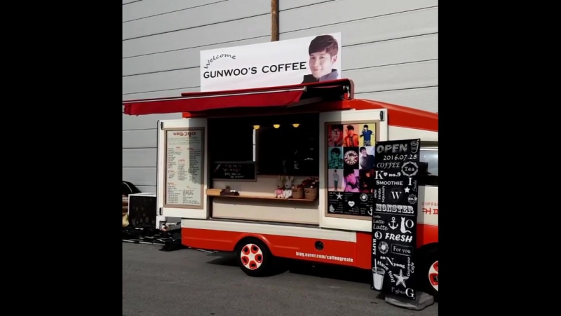 Actor parkkiwoong japan fancafe "no 9" drama "monster" coffee catering car support