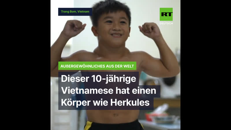 Dieser 10 jährige hat einen körper wie herkules