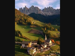 Val di funes in the italian dolomites