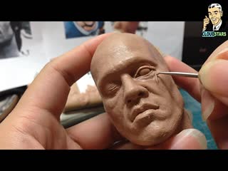 How to sculpt hyperrealistic bruce lee part 3 roughing eye socket and eyeballs