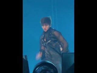 Jeon jungkook in an unbutton see through fit tf is this even legal!! btsloveyourselftour