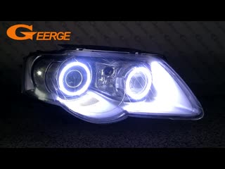 For volkswagen vw passat b6 magotan 2006 2010 xenon headlight excellent ultra bright illumination cob led angel eyes kit