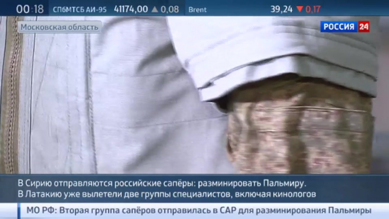 Российские саперы отправились в сирию