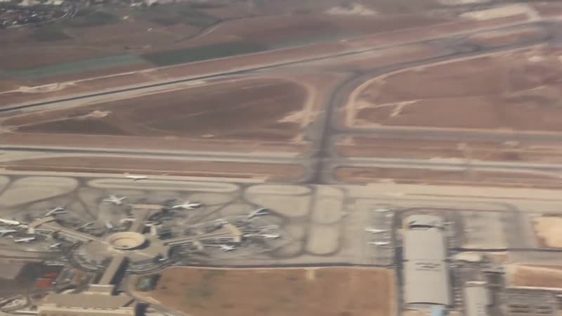 Красивая посадка в тель авив бен гурион boeing 737 400 мау (ukraine international)