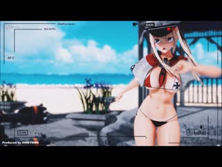 【mmd】sea breeze ¦ bismarck drei ⁄graf zeppelin dance