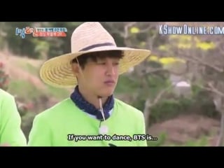 240417 caver on bts "fire" show "1 night 2 days" (1)