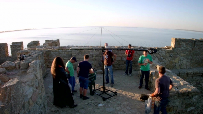 Backstage за кадром,подготоа крана 6 5 м