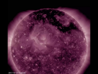 Sprawling coronal hole