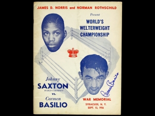 Кармен базилио vs джонни сакстон (carmen basilio vs johnny saxton) ll