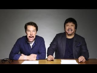 Benedict cumberbatch & benedict wong from doctor strange tried to win our hearts by singing with a mouth guard in (turn that sou