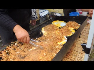 Today, i went to the free market of the mountain okonomiyaki egg food(^ ^)