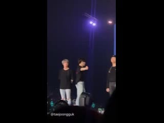 Jungkook slapping jin’s ass and trying to pinch his lips onstage