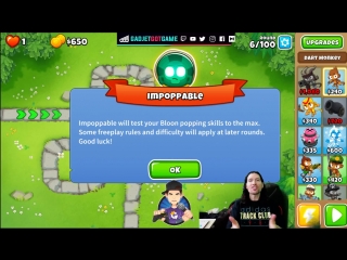 Bloons td6 time impoppable style!!! come watch!!!