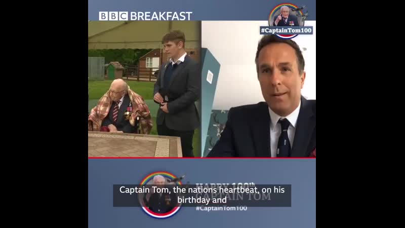 Captaintommoore has been made an honorary member of the @englandcricket team by @michaelvaughan on bbcbreakfast hes been prese