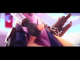 Widowmaker x tracer handjob; masturbation; stockings; latex; riding; anal; 3d sex porno hentai; (by cakeofcakes) [overwatch]