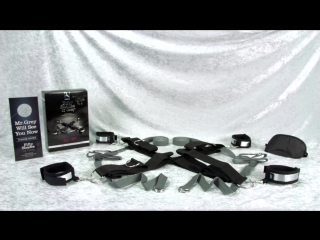 Fifty shades of grey keep still over the bed cross set silver