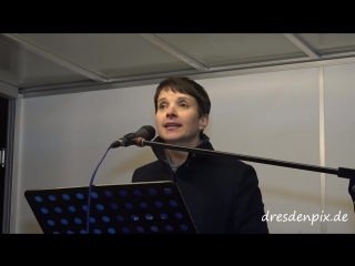 Herbstoffensive mit frauke petry afd in pirna